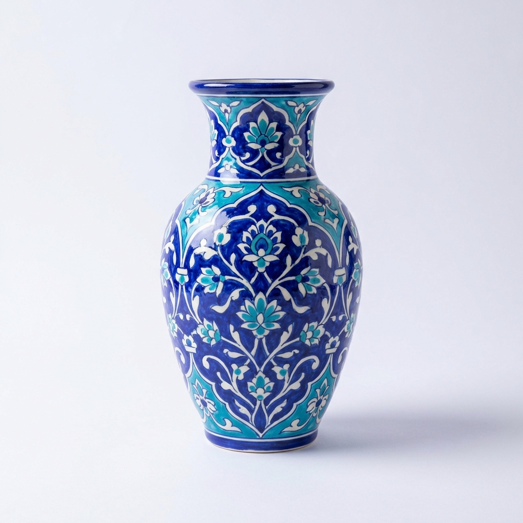 Blue Pottery Vase